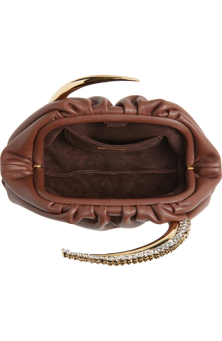 L’alingi Karma Leather Pouch, Alternate, color, Chocolate Brown