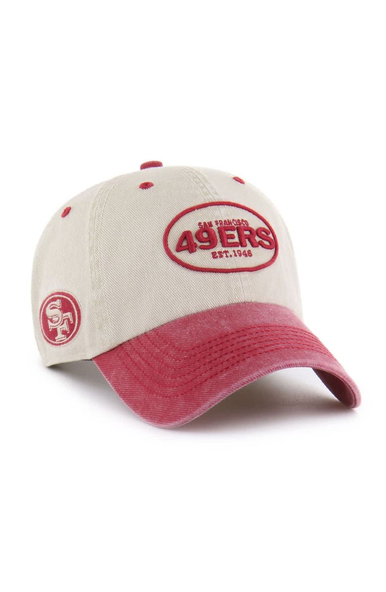 '47 Men's '47 Khaki San Francisco 49ers Breaking Trail Clean Up Adjustable Hat, Main, color, 