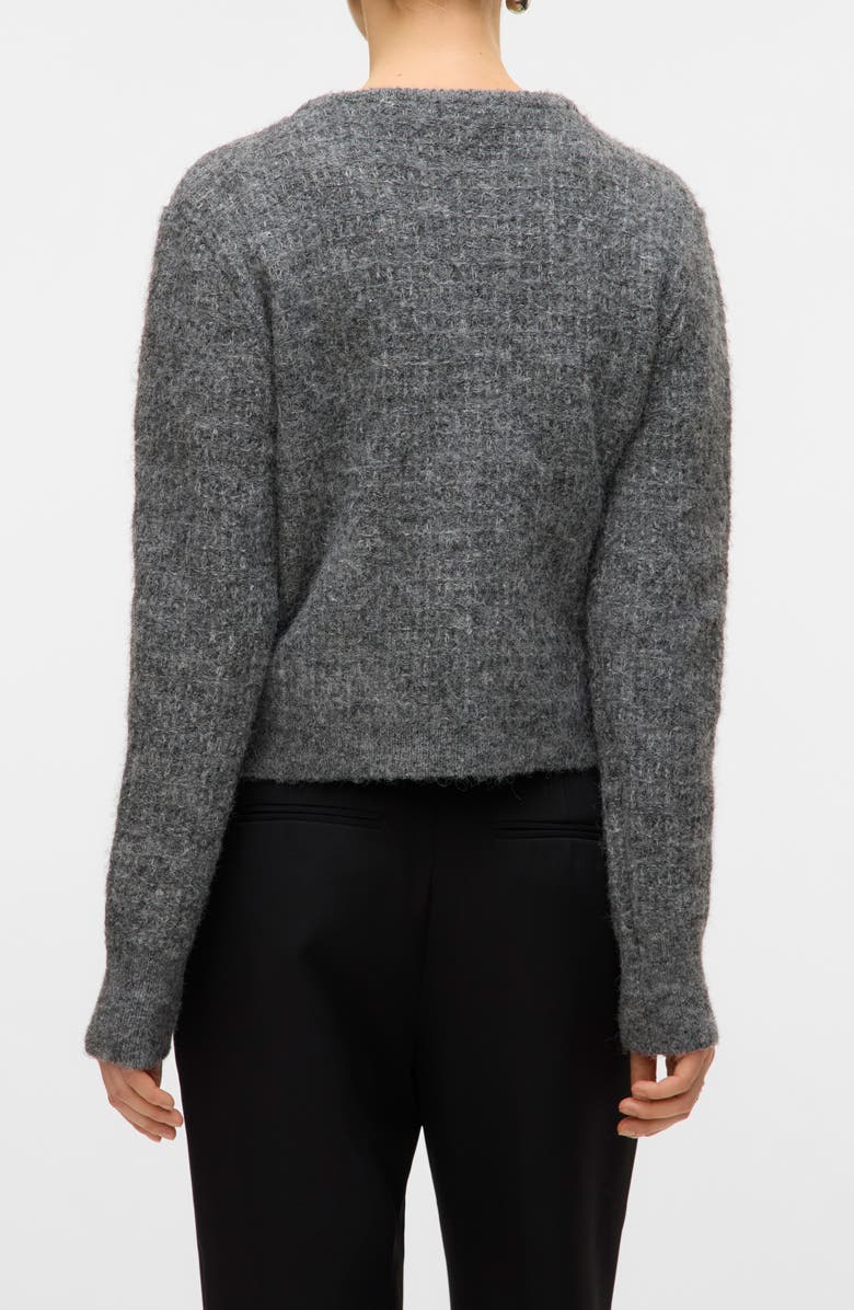 VERO MODA Blossom Cardigan, Alternate, color, Medium Grey Melange