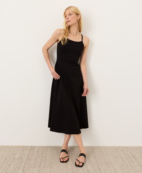 Fit & Flare Midi Dress Made With Organic Cotton