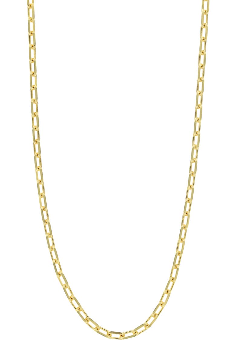 Bony Levy Ofira 14K Gold Mini Paper Clip Chain Necklace, Main, color, 