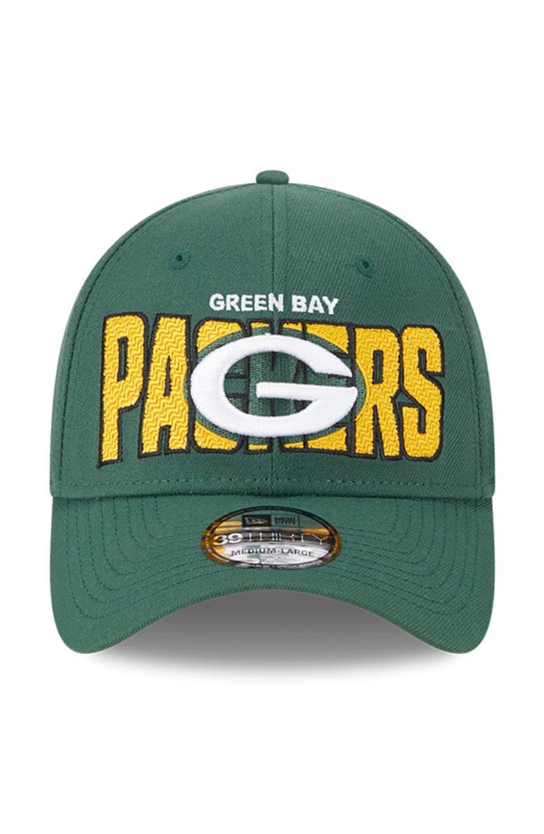 New Era Men's New Era Green Green Bay Packers 2023 NFL Draft 39THIRTY Flex Hat, Alternate, color, 