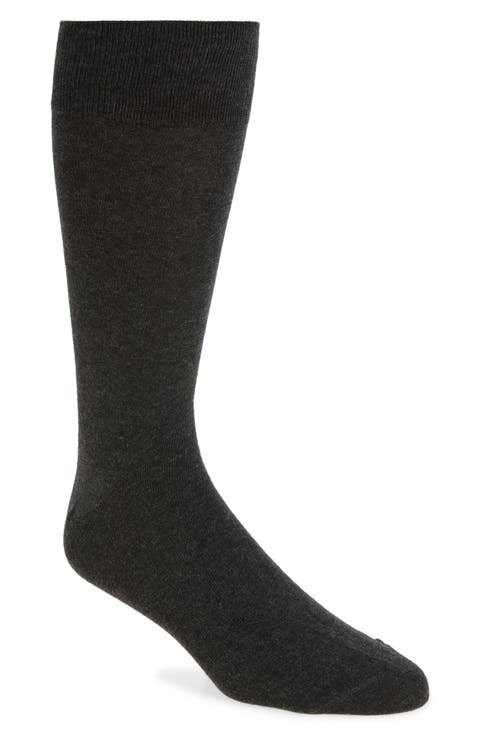 Combed Cotton Blend Dress Socks