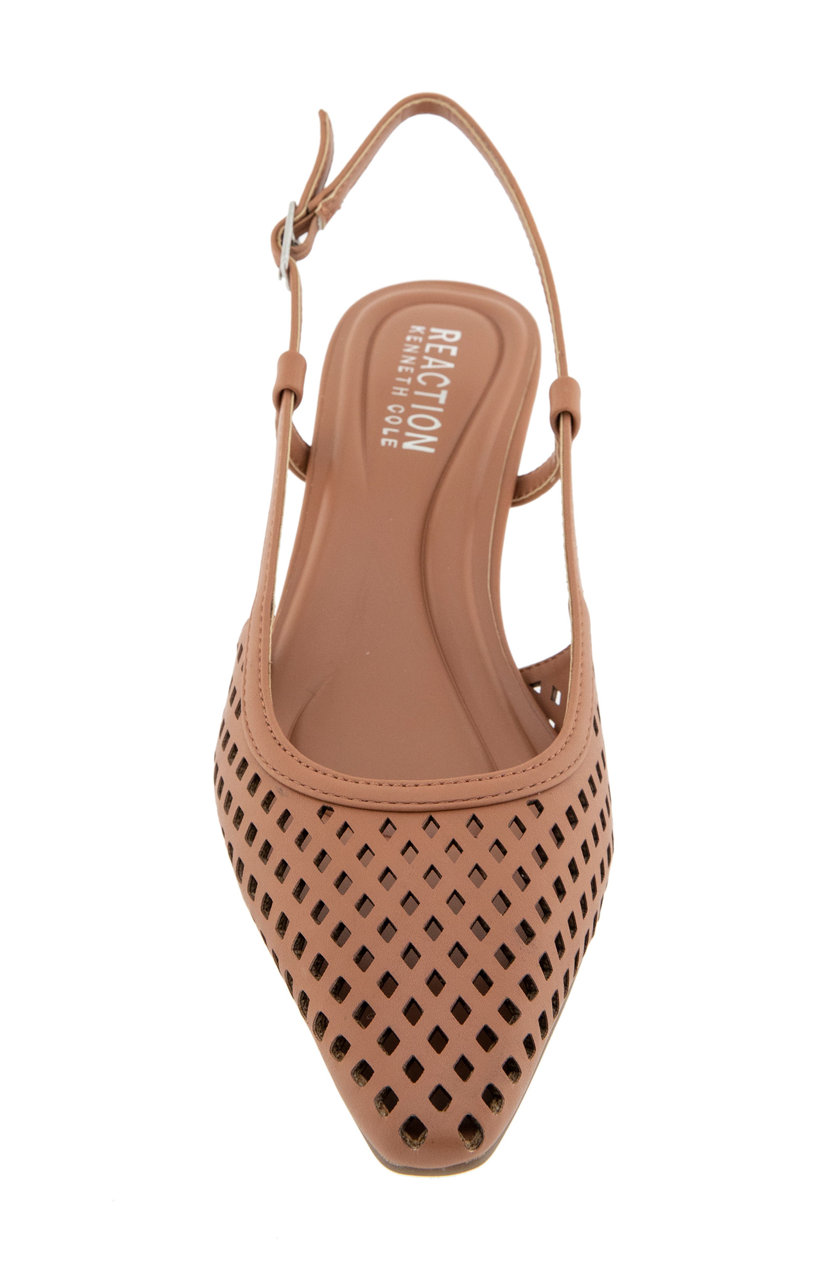 Reaction Kenneth Cole Maggie Perforated Slingback Pump, Alternate, color, Camel