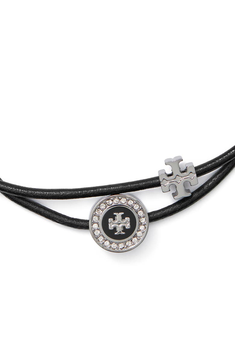 Tory Burch Kira Pavé Enamel Slider Bracelet, Alternate, color, 