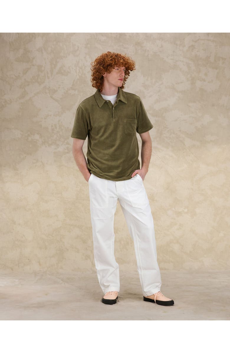 Fortela Missourim Terry Cloth Short Sleeve Polo, Alternate, color, Mlt