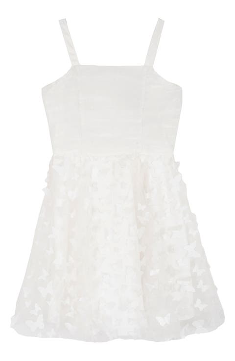 Kids' 3D Butterfly Mesh Dress (Big Kid)