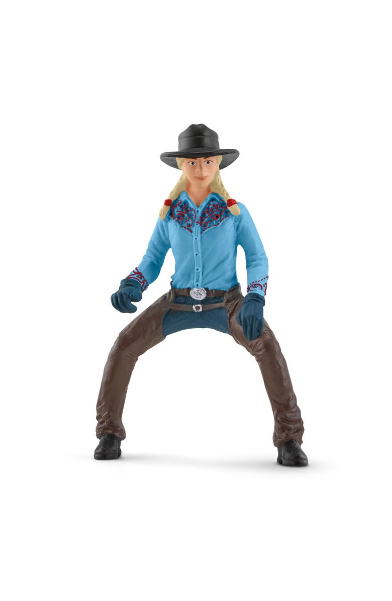 Schleich Farm World Cowgirl Team Roping Fun Playset, Alternate, color, Multicolored