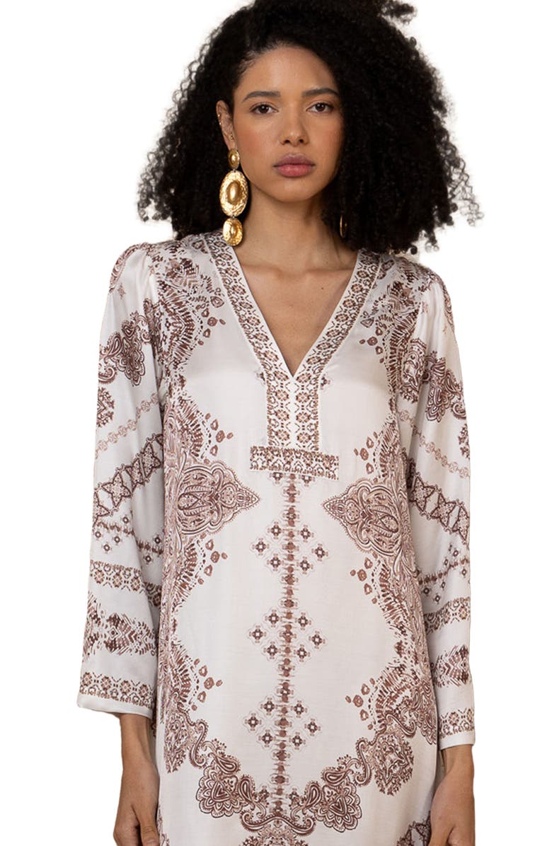 Hale Bob Bridie Charmeuse Dress, Alternate, color,