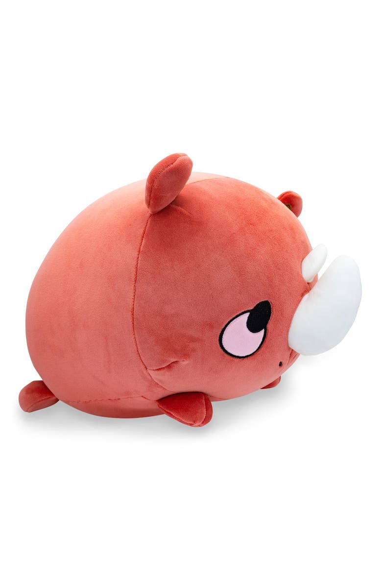 Toynk MochiOshis Rhino 12-Inch Character Plush Toy | Raiju Ookioshi, Alternate, color, Brown