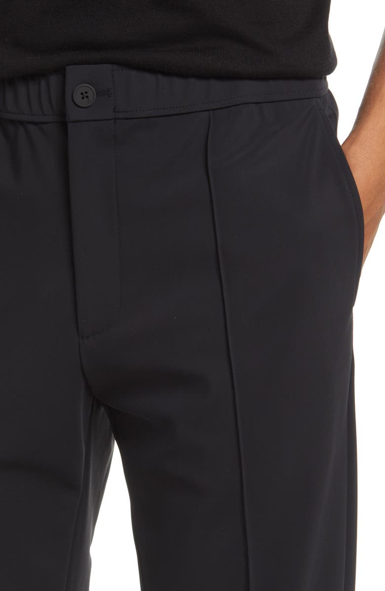 Theory Curtis Pintuck Precision Pants, Alternate, color, Black