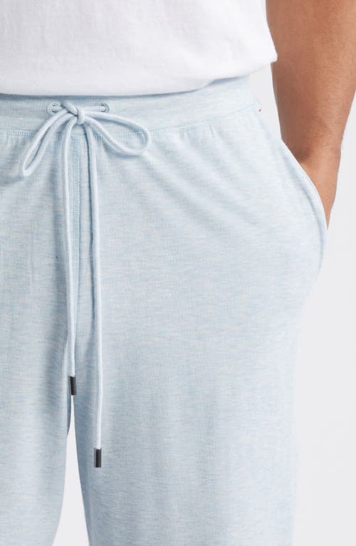 Daniel Buchler Ribbed Rayon Blend Drawstring Pajama Shorts