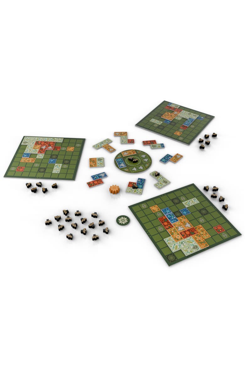 Flower Fields Tile Placement Board Game, Ages 8+, Alternate, color, Multicolored