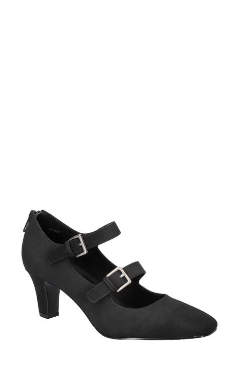 Mary jane shoes 2 inch heel best sale