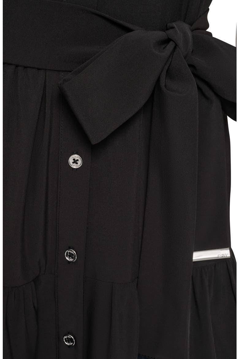 Drop Waist Shirtdress, Alternate, color, BLACK