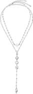 Ettika Dreamin Genuine Freshwater Pearl Layered Y-Necklace Set