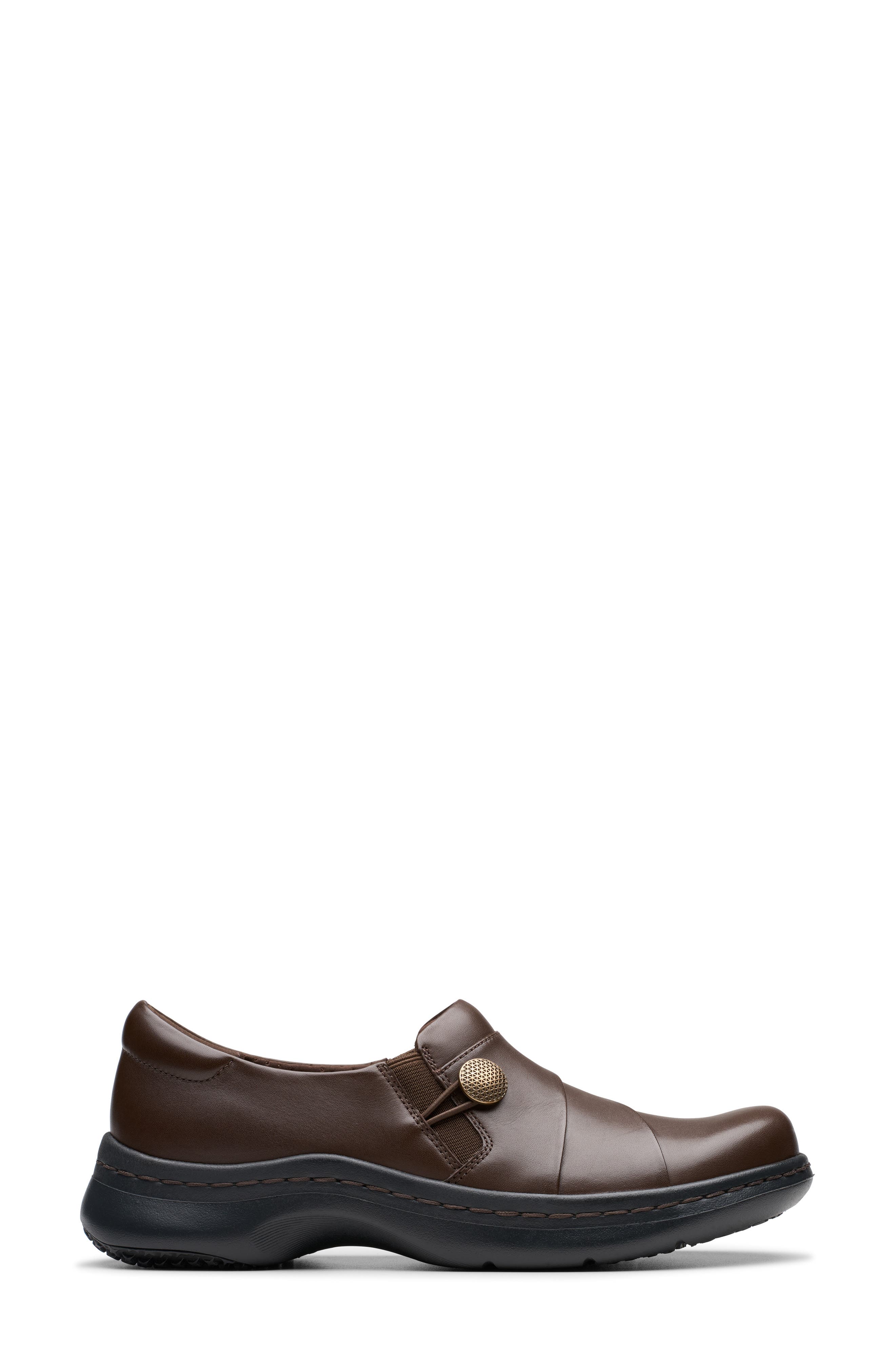 Clarks<sup>®</sup> Pro Lux Flat, Alternate, color, Dark Brown Leather