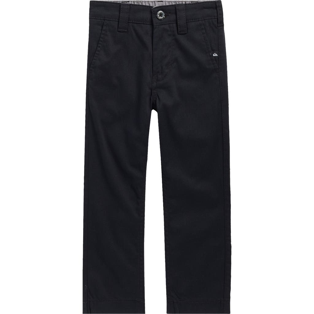 Quiksilver Kids' Everyday Union Stretch Chino Pants In Black