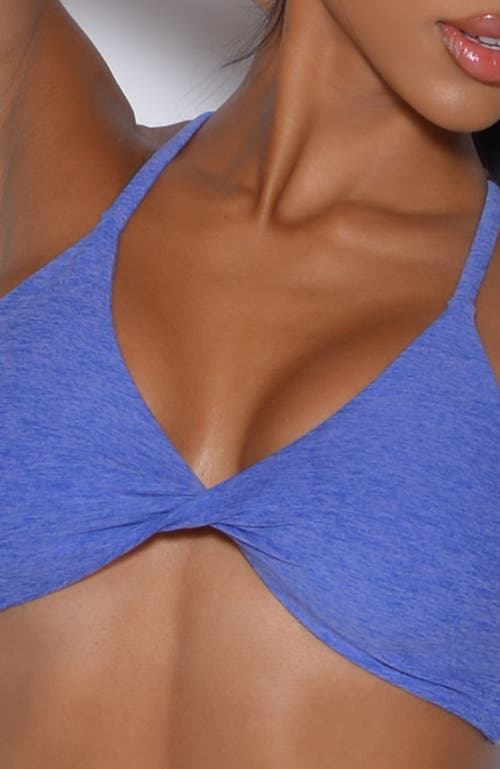 Bombshell Sportswear Twist Mini Bra In Blue