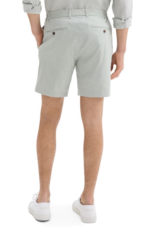 Theory Curtis Slim Fit Internal Drawstring Shorts In Light Green