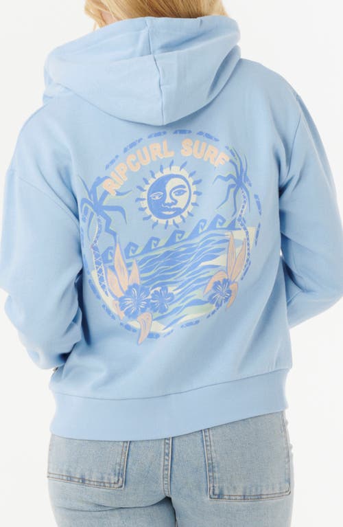 Rip Curl Summer Graphic Full Zip Hoodie In Blue