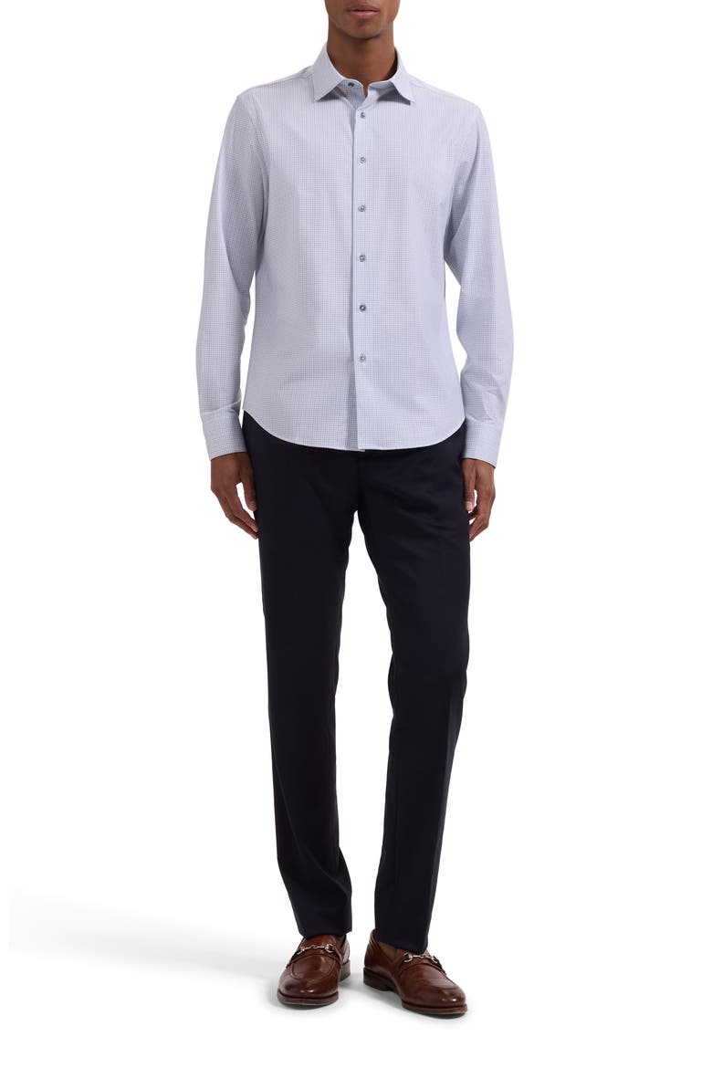 James OoohCotton® Geo Print Button-Up Shirt, Alternate, color, PLATINUM