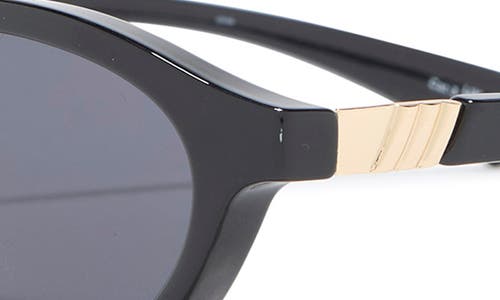 Le Specs Duskfall 55mm Oval Sunglasses In Black
