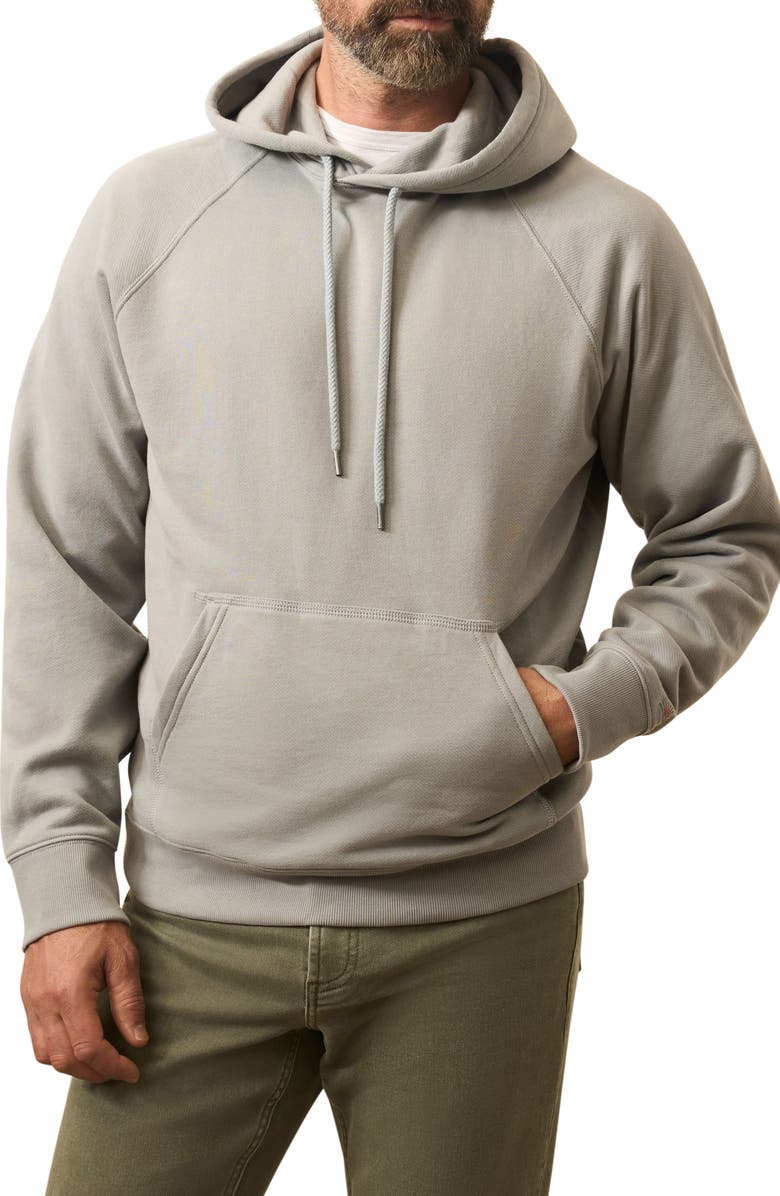 Faherty High Standard Organic Pima Cotton Blend Hoodie, Main, color, Lakeshore Grey