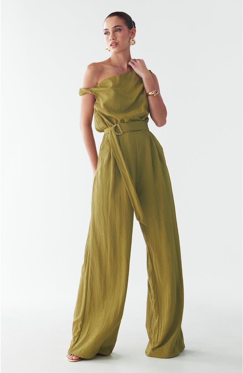 BWLDR Mariah Jumpsuit, Alternate, color, Olive Green