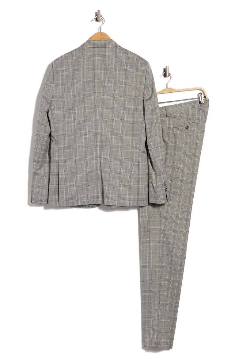 Plaid Two Piece Suit, Alternate, color, TAUPE