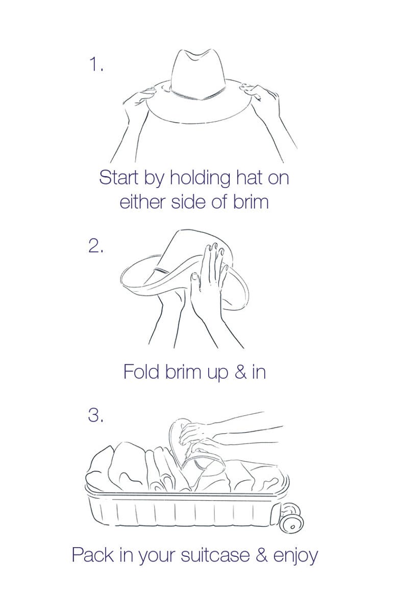 Hat Attack Luxe Packable Sunhat, Alternate, color, Bleach/Jute