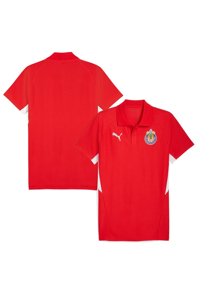 Men's Puma Red Chivas 25/26 Evostripe Polo, Main, color, Red