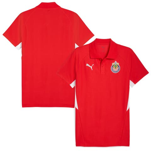 Men
s Puma Red Chivas 25/26 Evostripe Polo