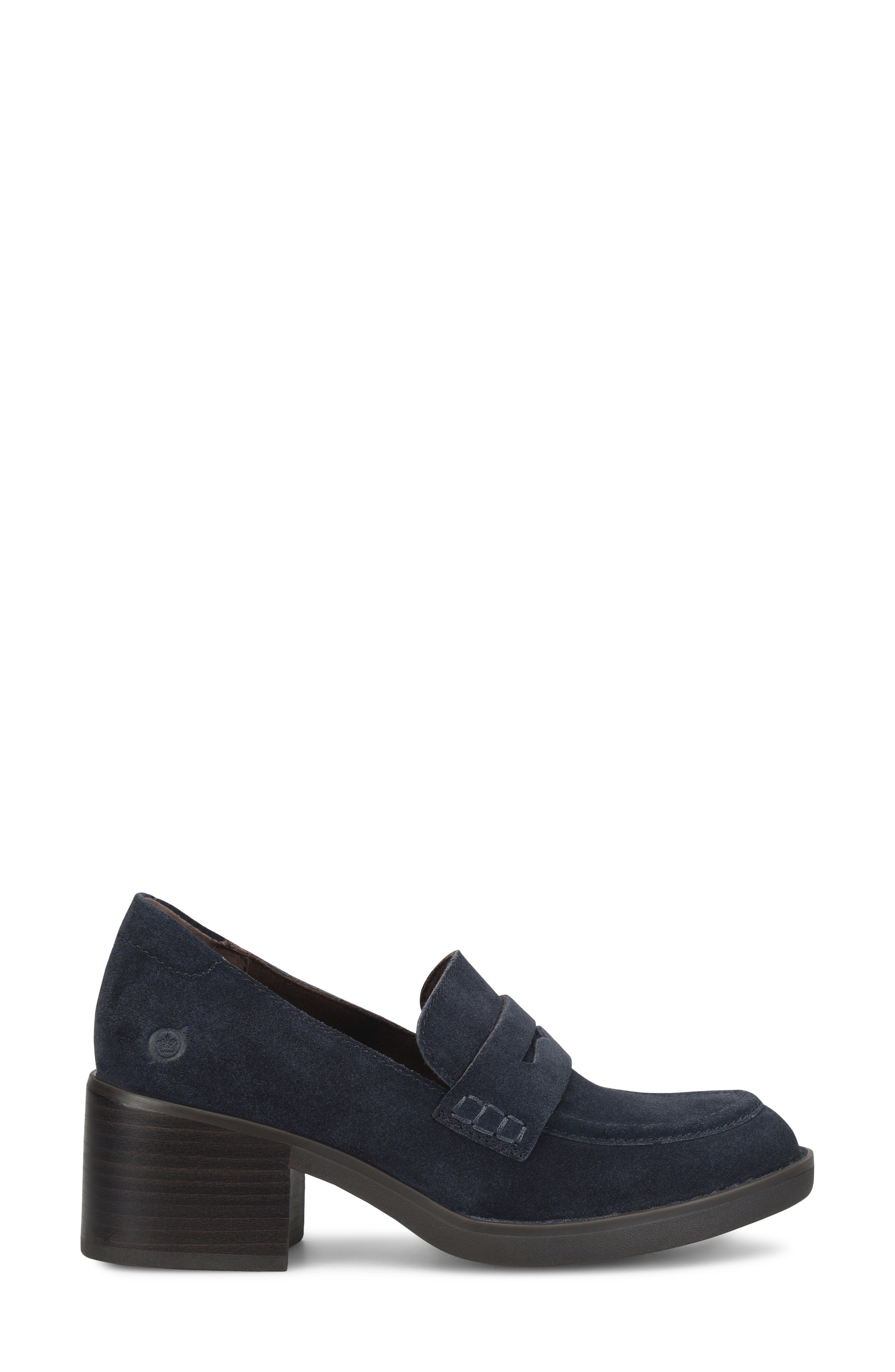 Valeria Loafer, Alternate, color, NAVY SUEDE