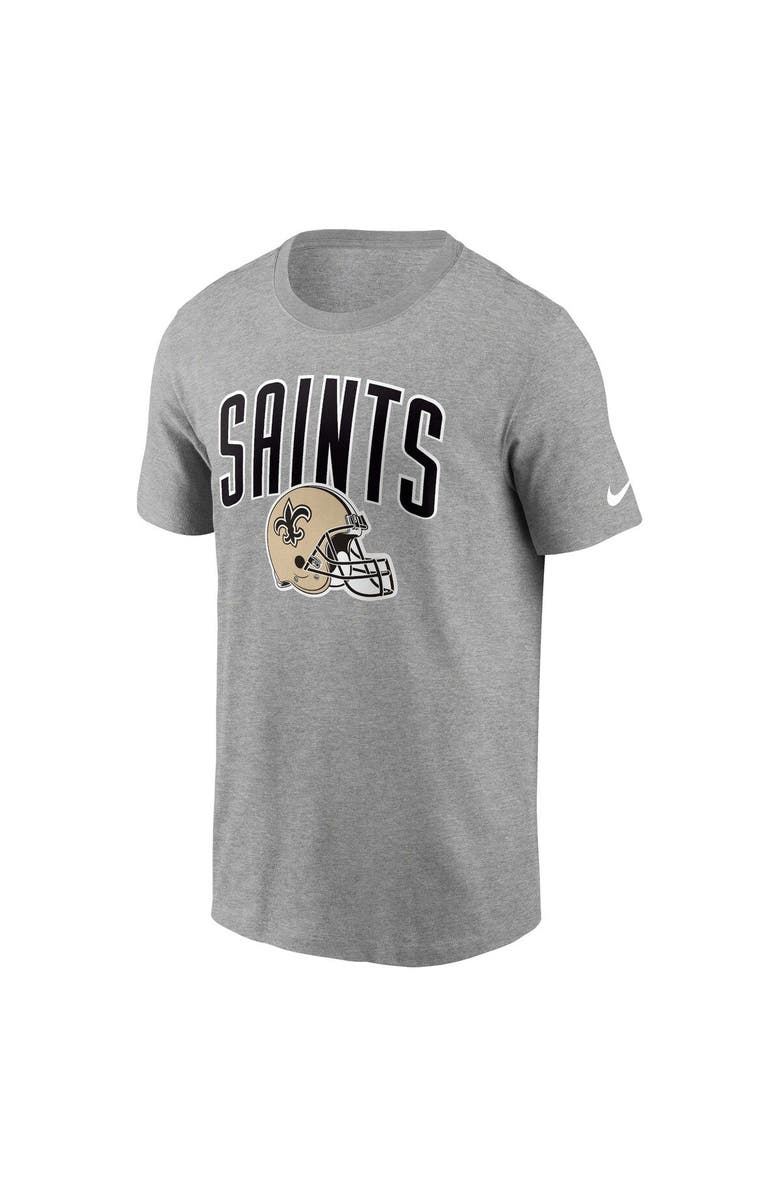 Nike Men's Nike Heathered Gray New Orleans Saints Team Athletic T-Shirt, Alternate, color, 