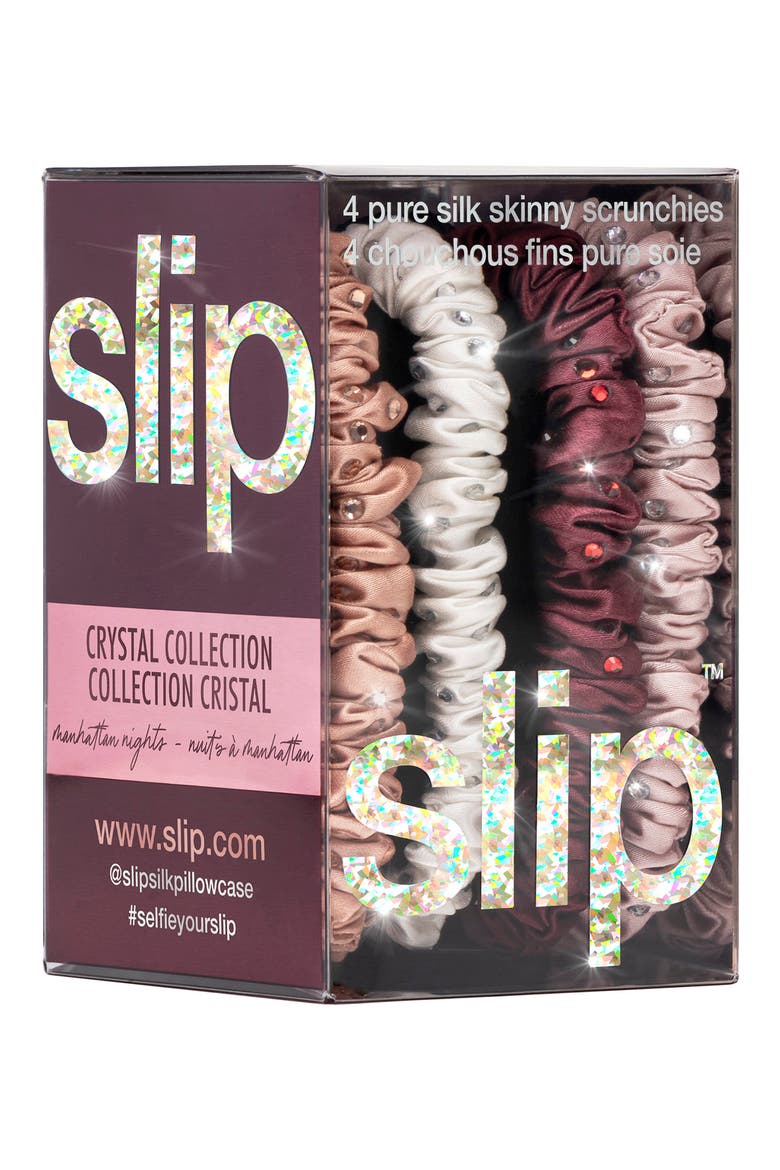 Manhattan Pure Silk Skinny Scrunchie Set (Limited Edition), Alternate, color, NO COLOR