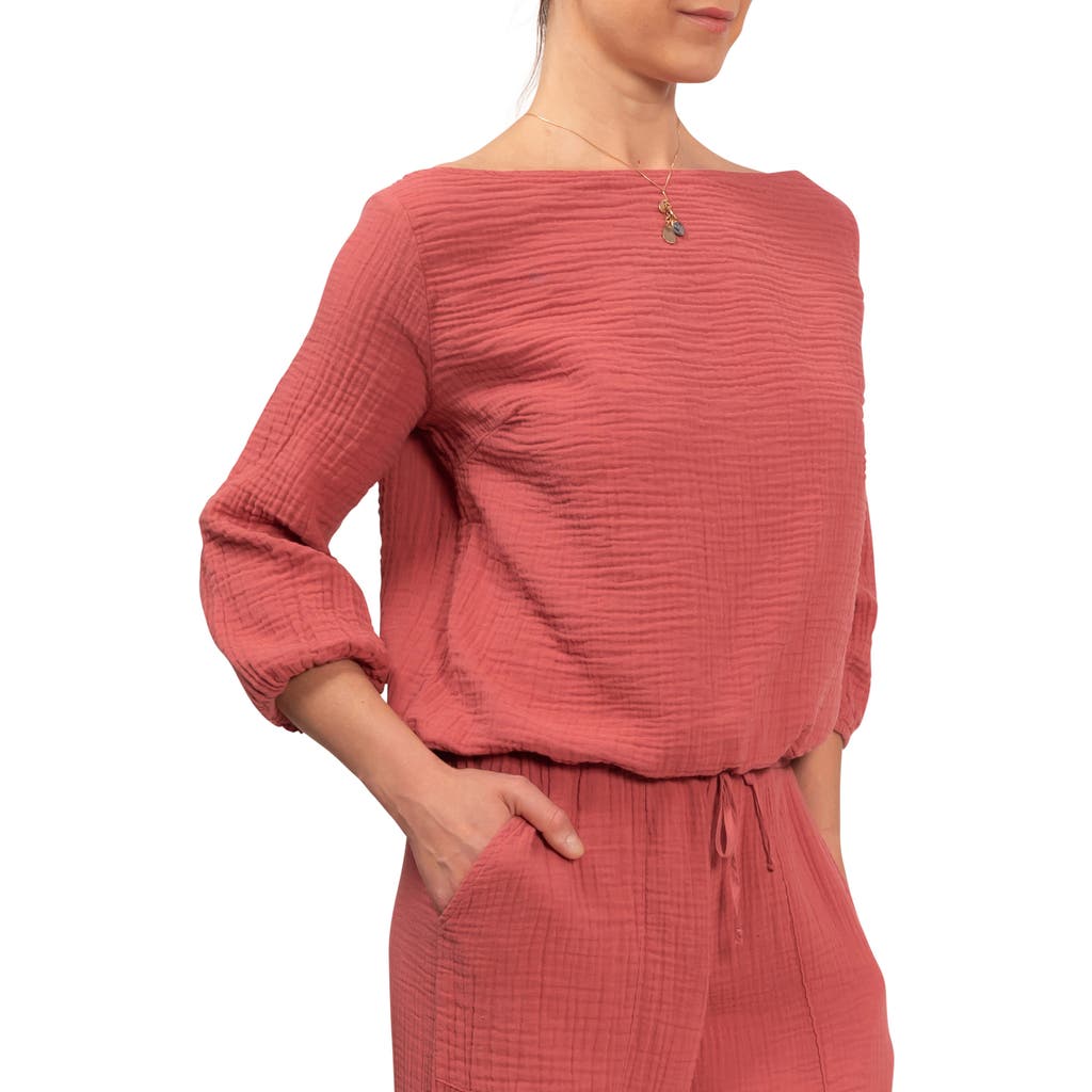 EVERYDAY RITUAL EVERYDAY RITUAL PENNY OFF THE SHOULDER LOUNGE TOP