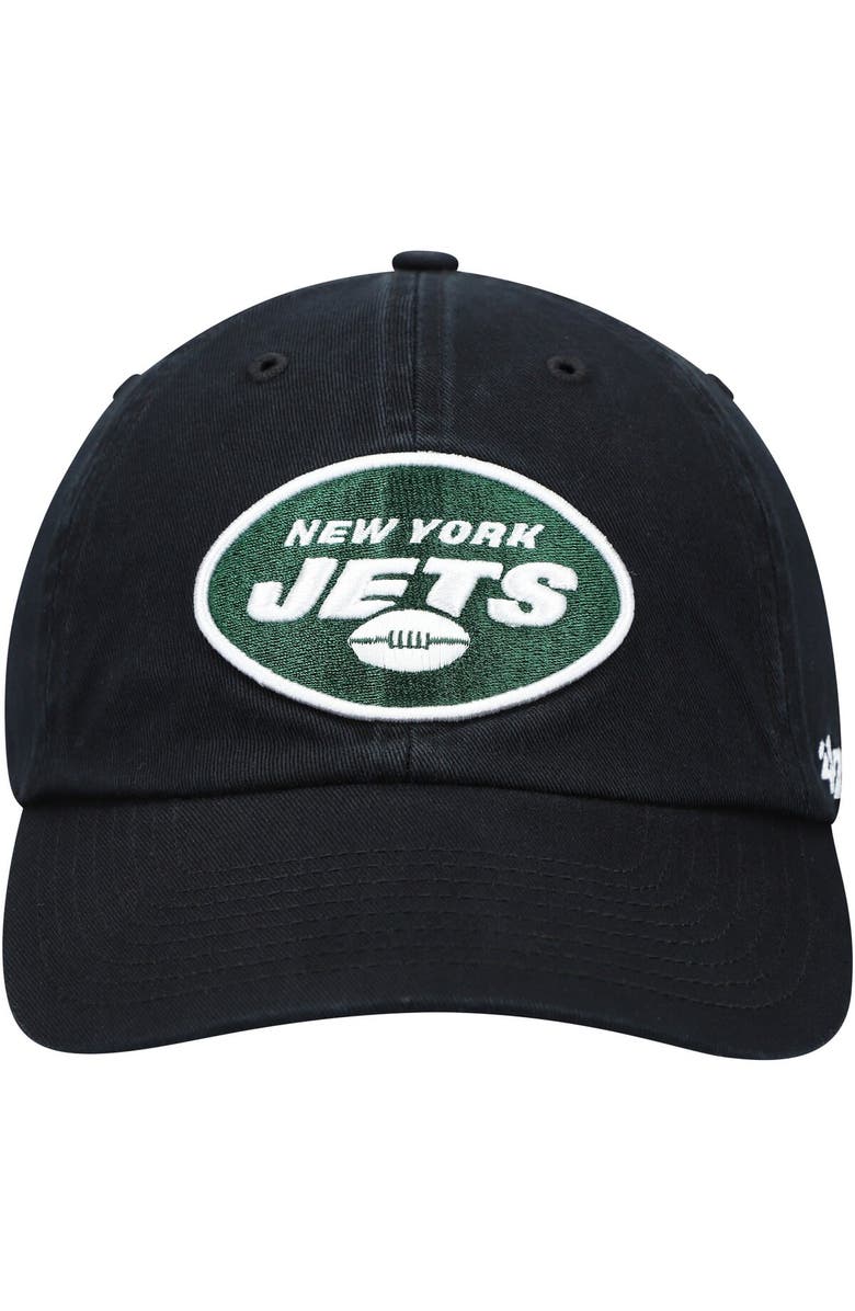 '47 Men's '47 Black New York Jets Secondary Clean Up Adjustable Hat, Alternate, color, 