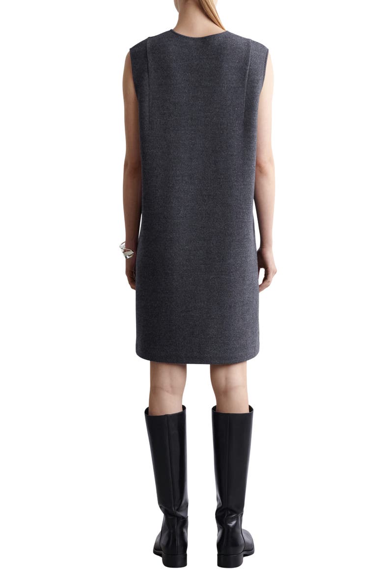 COS Boiled Wool Blend Dress, Alternate, color, 