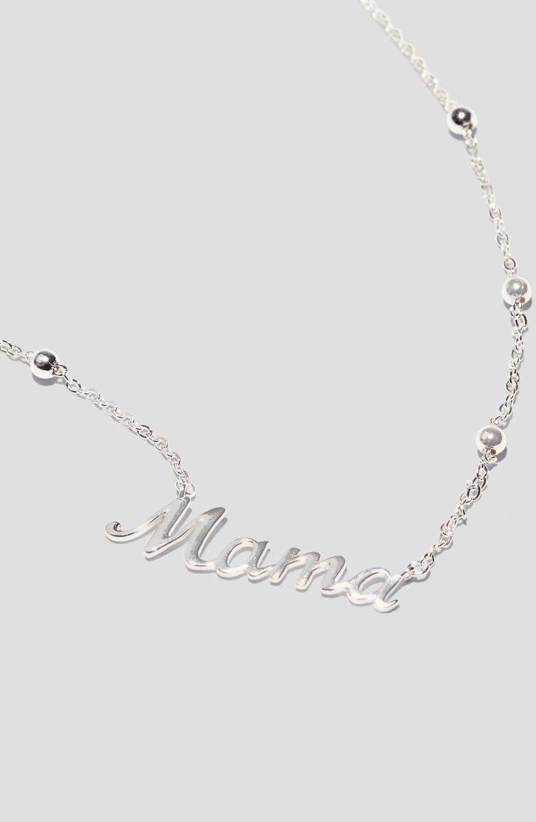 Argento Vivo Sterling Silver Argento Vivo Mama Pendant Necklace, Alternate, color,