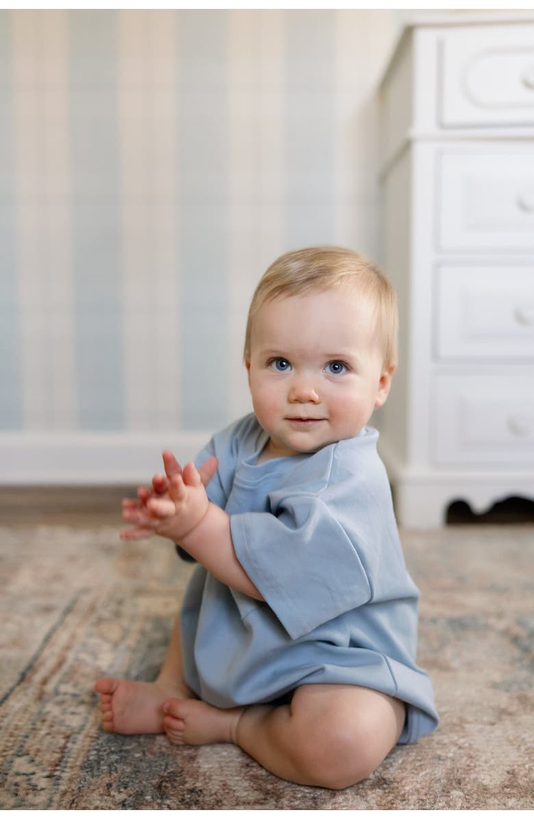 Winnie + Crew Cory Pocket Romper, Alternate, color, Slate