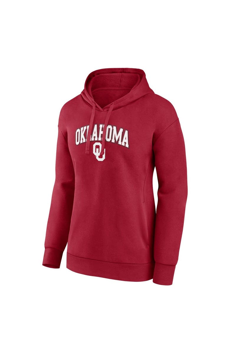 FANATICS Women's Fanatics Branded Crimson Oklahoma Sooners Evergreen Campus Pullover Hoodie, Alternate, color, Crimson
