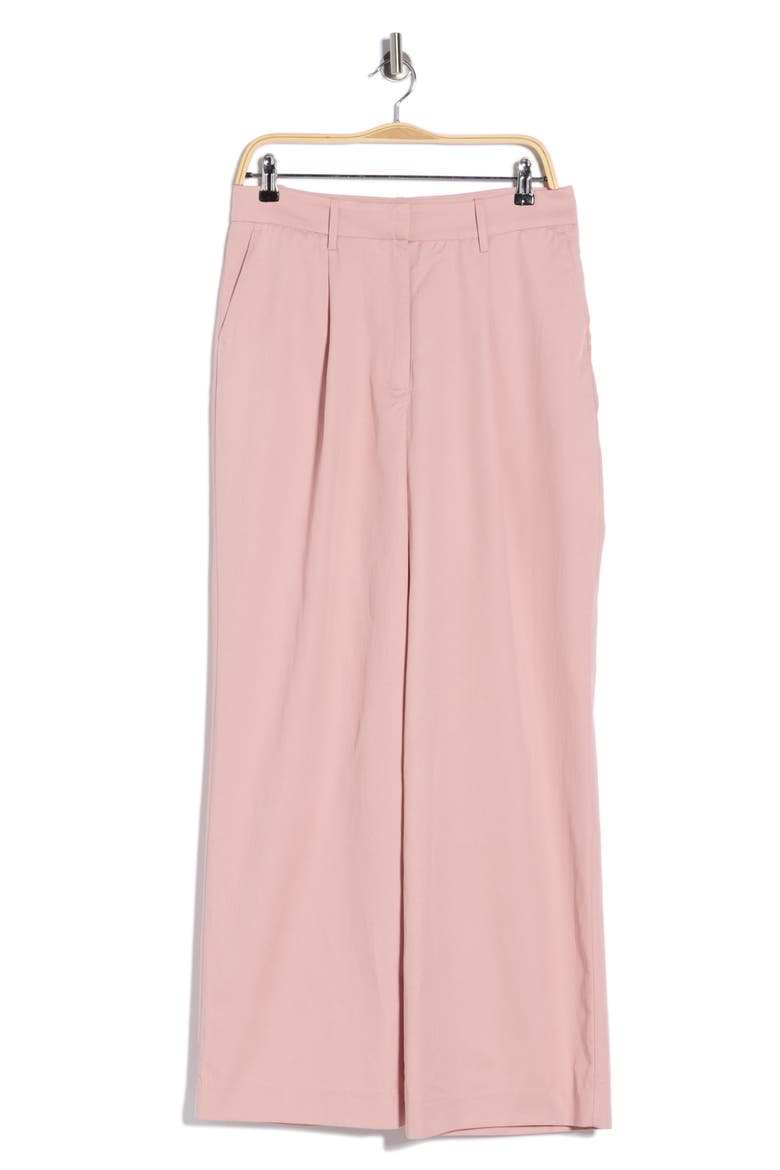 Twill Wide Leg Pants, Alternate, color, MAUVE PINK