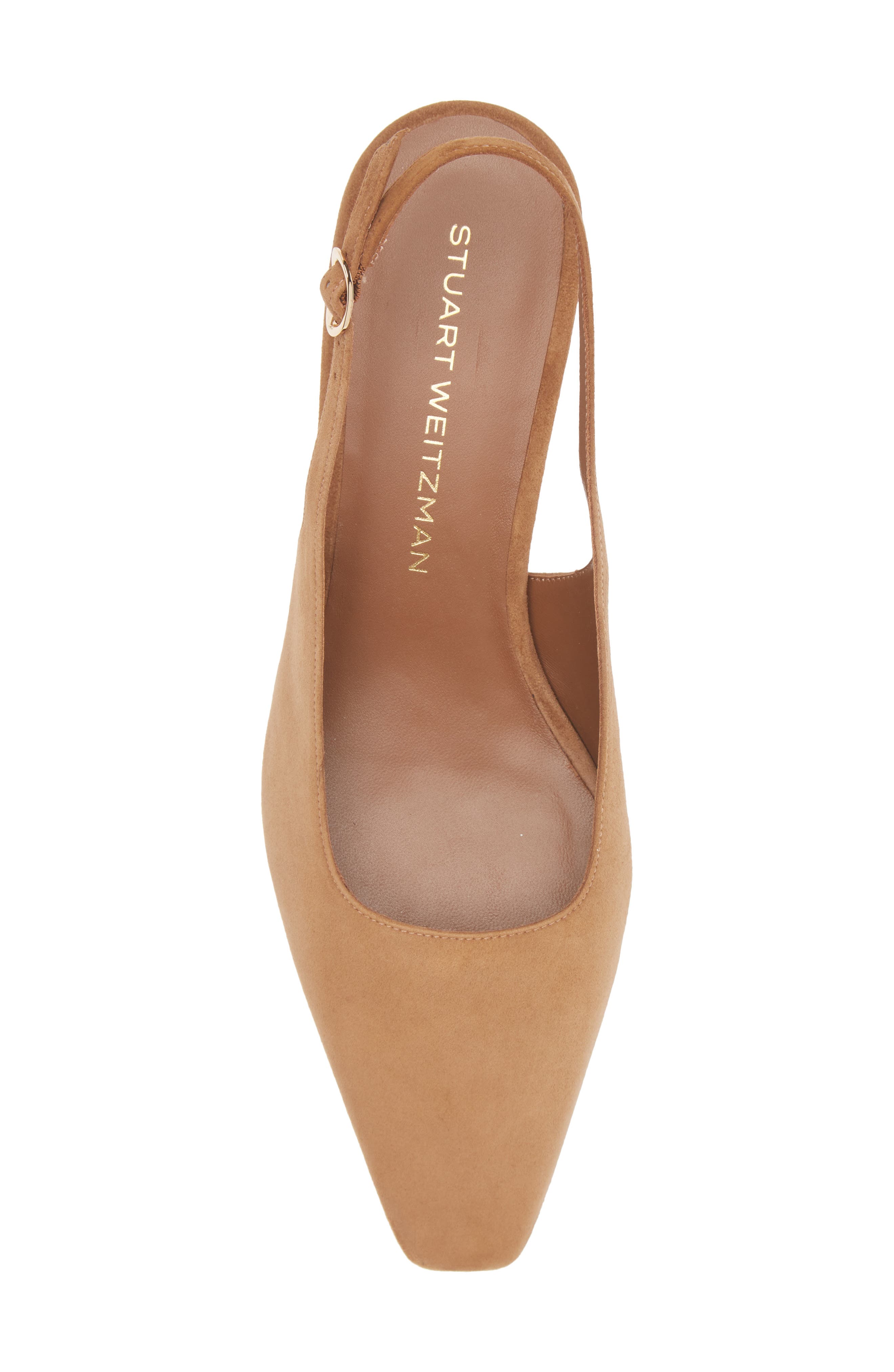 Stuart Weitzman Stassi Slingback 50 Pump, Alternate, color, Toasted Almond