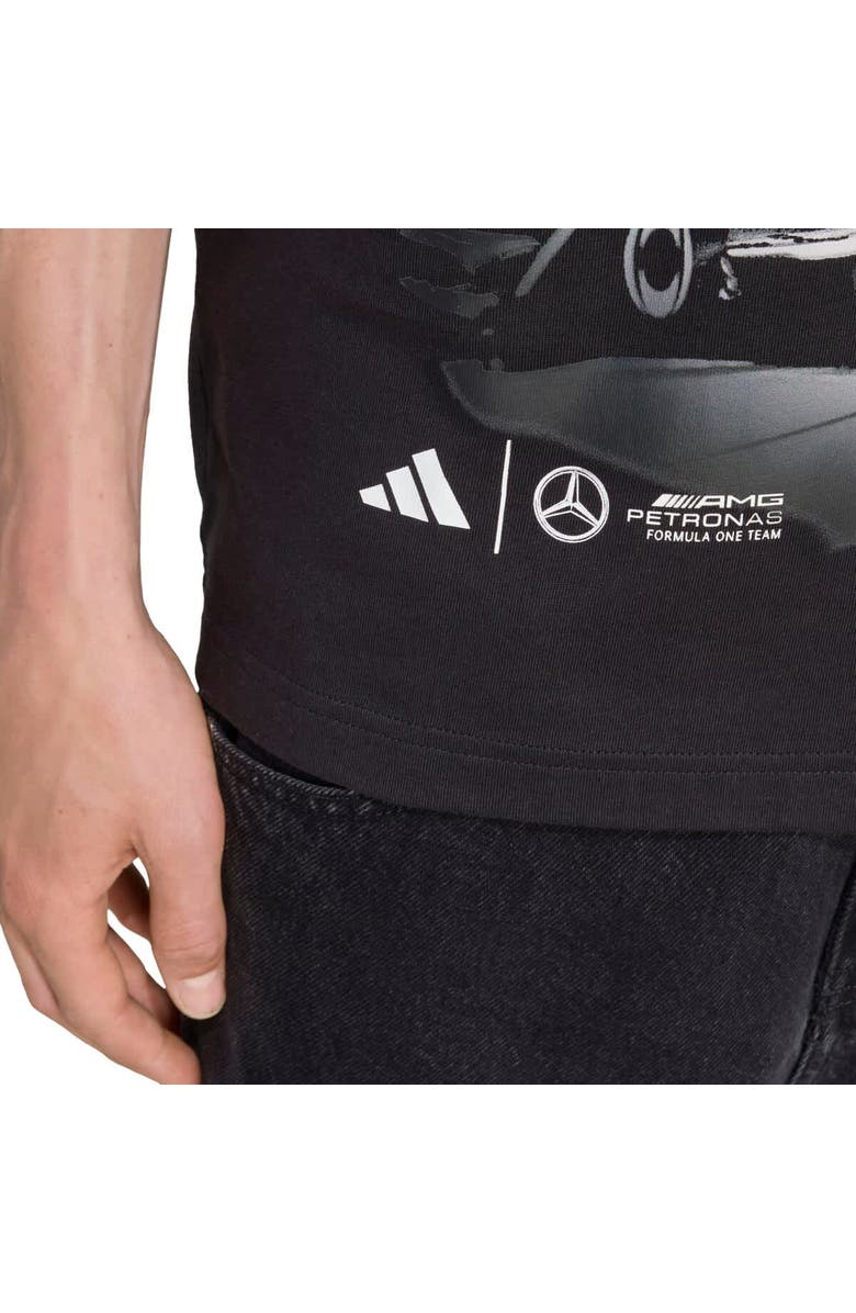 adidas Men's adidas Kimi Antonelli Black Mercedes-AMG Petronas F1 Team Driver Wear Graphic T-Shirt, Alternate, color, 