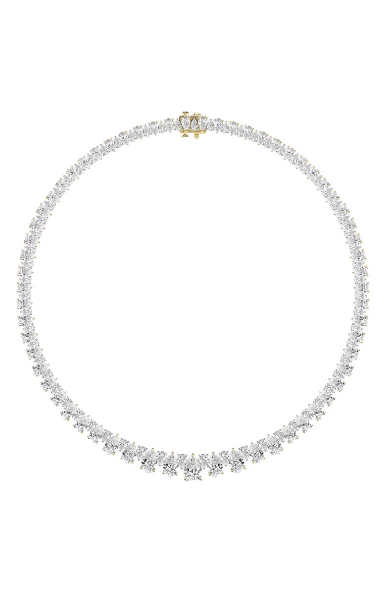 HauteCarat The Carey Lab Grown Diamond Necklace, Alternate, color, 18K Yellow/ White Gold