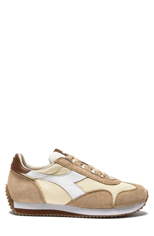 Diadora Stonewashed Canvas And Suede Sneakers