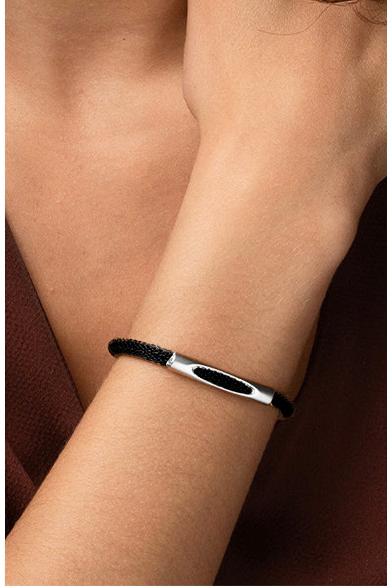 Mila Magnetic Bar Bracelet Unique Trendy Statement, Alternate, color, Black/Gold