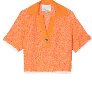 3.1 Phillip Lim Rib Collar Tweed Polo