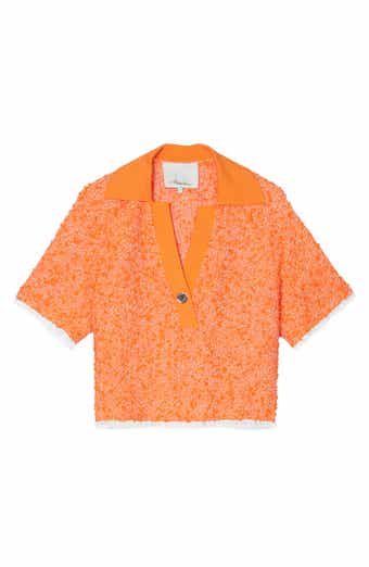 Rib Collar Tweed Polo